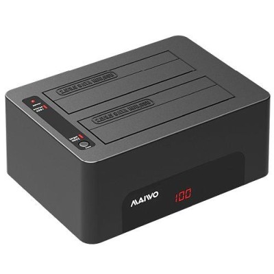 HDD/SSD Dockningsstation med två platser, USB 3.1 Gen 1, USB-A, 5 Gbps