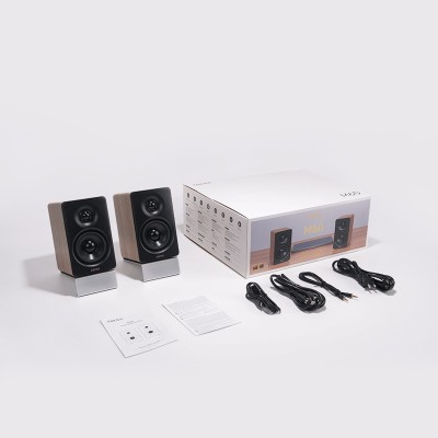 Edifier M60 Compact Desktop 2.0 Speakers, 2x33W RMS, Bluetooth/USB-C - Classic Oak#5