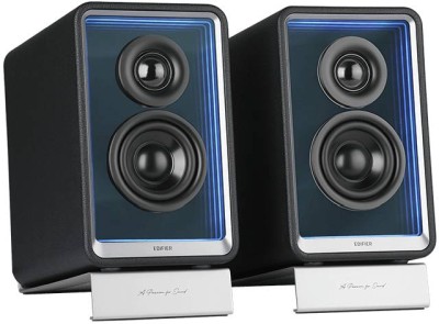 Edifier QR65 Desktop Active Monitor with GaN Charger, 2x35W RMS, Bluetooth/USB-A, RGB - Svart#1