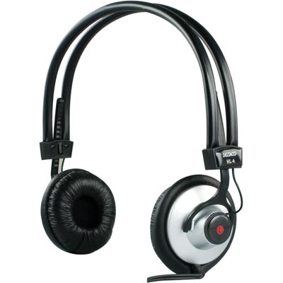 Deltaco HL-6, 20-20000 Hz, volymkontroll, 2 m kabel