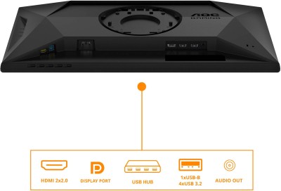24.5" AOC Gaming 25G4SXU, Fast IPS 1920x1080, 0,3ms, 310Hz G-Sync, HDR10, höjdjusterbar, pivot, HDMI/DP, USB 3.2-hubb#3
