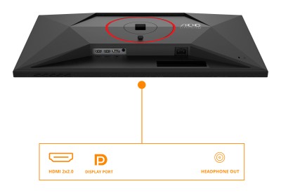 27" AOC 27G4ZR, Fast IPS 1920x1080, 1 ms, 260Hz G-Sync, höjdjusterbar, pivot, 2xHDMI/DP, högtalare#4