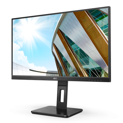 27" AOC Q27P2Q, IPS 2560x1440, 4 ms, 75Hz, höjdjusterbar, pivot, VGA/HDMI/DP, högtalare, USB 3.2-hubb#1