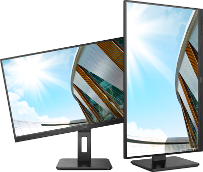 27" AOC Q27P2Q, IPS 2560x1440, 4 ms, 75Hz, höjdjusterbar, pivot, VGA/HDMI/DP, högtalare, USB 3.2-hubb#8