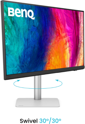 31.5" BenQ PD3226G, IPS 4K/3840x2160, 1 ms, 144Hz FreeSync Premium, HDR10, höjdjusterbar, pivot, HDMI/DP/2xTB4/USB-C 90W, USB 3.2-hubb, högtalare, KVM#3