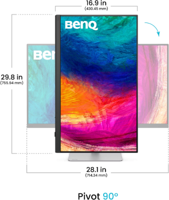 31.5" BenQ PD3226G, IPS 4K/3840x2160, 1 ms, 144Hz FreeSync Premium, HDR10, höjdjusterbar, pivot, HDMI/DP/2xTB4/USB-C 90W, USB 3.2-hubb, högtalare, KVM#4