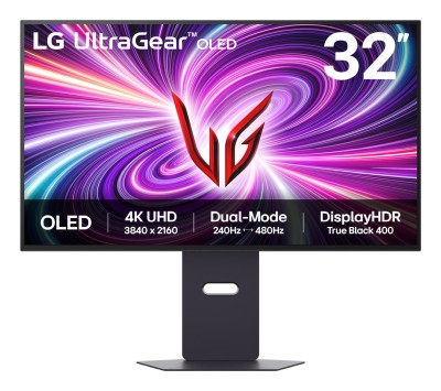 31.5" LG UltraGear 32GX870A, OLED 3840x2160, 0,03 ms, 240Hz G-Sync, HDR10, 2xHDMI/DP/USB-C 90W, högtalare, USB 3.2-hubb#1