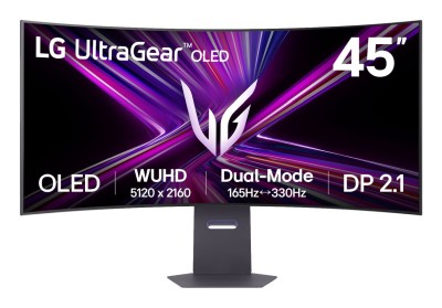 45" LG UltraGear 45GX950A-B, Curved OLED 5120x2160, 0,03 ms, 165Hz G-Sync, HDR10, höjdjusterbar, 2xHDMI/DP/USB-C 90W, högtalare, USB 3.0-hubb#2