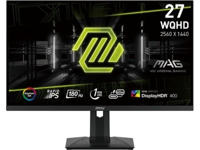 MSI MAG 274QRF QD E2, 27" 2560x1440 180Hz IPS, DP/HDMI/65W USB-C