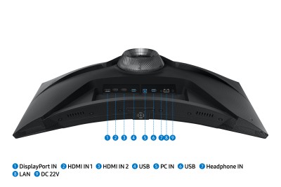 32" Samsung Odyssey Smart G6 32BG650, Curved VA 2560x1440, 1 ms, 240Hz FreeSync Premium Pro, 1000R, HDR600, höjdjusterbar, HDMI/2xDP, högtalare, USB-hubb#11