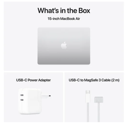 Apple MacBook Air 15.3 tum, Apple M4 10-core CPU 10-core GPU, 16 GB, 512 GB SSD - Silver#3