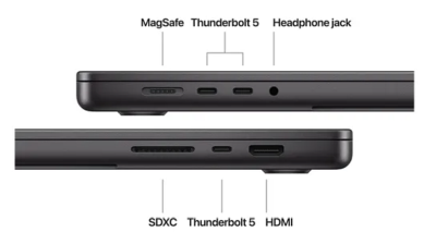 Apple MacBook Pro 16 tum, M4 Pro 14-Core CPU 20-Core GPU, 24 GB minne, 512 GB SSD - Rymdsvart#3