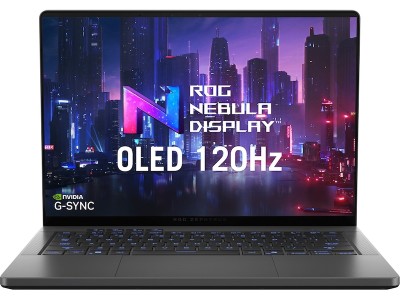 Asus ROG Zephyrus G14 GA403, 14" 2.8K OLED 120Hz G-Sync, GeForce RTX5070 Ti, AMD Ryzen AI 9 HX 370, 32 GB, 1 TB PCIe SSD, WiFi 7, bakbelyst RGB-tangentbord, Win11, 2 års garanti - Grå#1