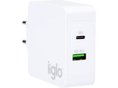 iiglo Universalladdare USB-C + USB-A 48W#1
