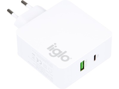 iiglo Universalladdare USB-C + USB-A 48W#3