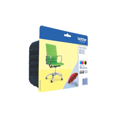 Brother LC225XL+LC229XL Value Pack, 4 st patroner (svart+cyan+magenta+gul)