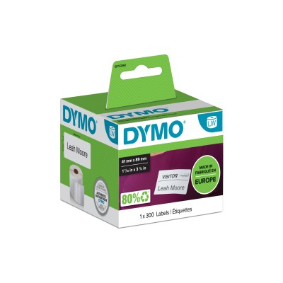 Esselte Etiketter Adress Vit 89x28mm (permanent), 2x130 etiketter till Dymo Labelwriter 310,320,330 Turbo, EL 40, EL 60, Turbo#2