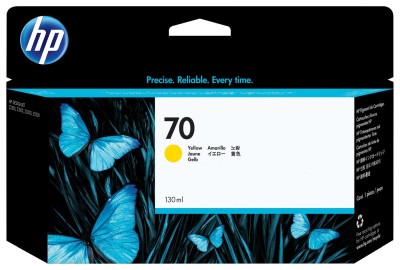 HP nr 70 Gul (C9454A), 130 ml, DesignJet Z2100/Z3100