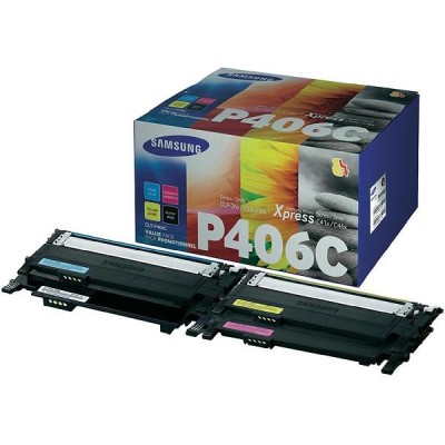 Samsung CLT-P406C Value Pack (Svart/Gul/Cyan/Magenta)