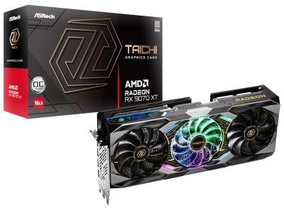 ASRock AMD Radeon RX 9070 XT Taichi OC Grafikkort, PCI Express 5.0, 16GB GDDR6#1