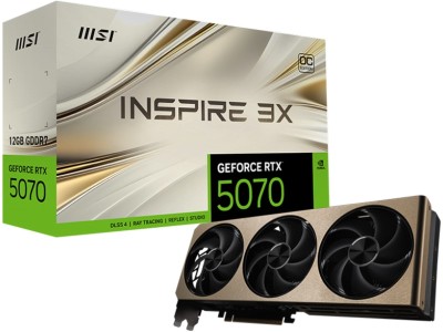 MSI GeForce RTX 5070 INSPIRE 3X OC 12 GB GDDR7, HDMI/3xDP