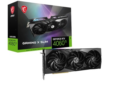 MSI GeForce RTX 4060 Ti Gaming X Slim 16 GB GDDR6, HDMI/3xDP, RGB Mystic Light#1