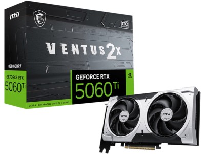 MSI GeForce RTX 5060 Ti VENTUS 2X OC PLUS 8 GB GDDR7, HDMI/3xDP