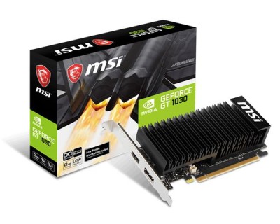 MSI GeForce GT 1030 2 GB GDDR4, HDMI/DP, Low Profile, fläktlöst#1