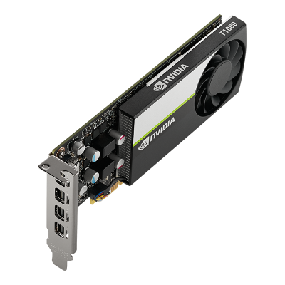 PNY Quadro T1000, 8 GB GDDR6, 4xMiniDP, Low Profile