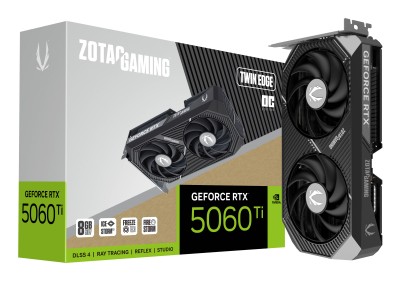 Zotac GeForce RTX 5060 Ti Twin Edge OC 8 GB GDDR7, HDMI/3xDP