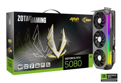 Zotac GeForce RTX 5080 AMP Extreme Infinity Ultra 16 GB GDDR7, HDMI/3xDP, Spectra 2.0 RGB Lighting#1