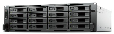 Synology RackStation RS2825RP+, 16-bay NAS, 3U, AMD Ryzen V1780B Quad Core, 8 GB RAM, 1x10Gbe LAN + 2x1GbE LAN, redundant nätagg