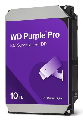 10 TB WD Purple Pro, 7200 rpm, 256 MB cache SATA3, Surveillance