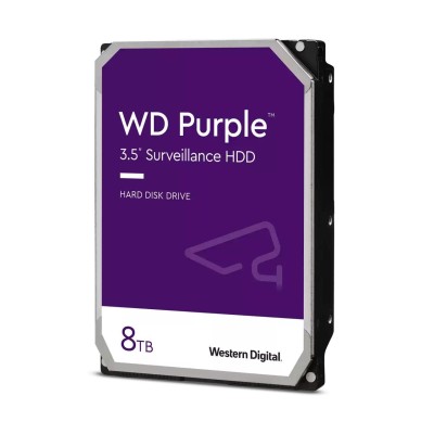 8 TB WD Purple, 5640 rpm, 256 MB cache SATA3, Surveillance