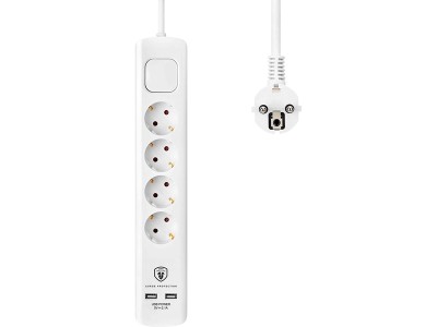 Andersson ELS 5.0 Grenuttag 4x uttag med brytare och två USB-portar - 1.5m#2