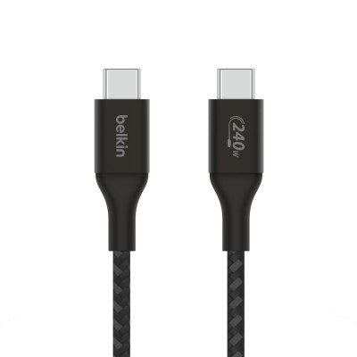 USB-kabel Belkin BoostCharge 240W USB-C till USB-C, USB 2.0, 1 meter - Svart