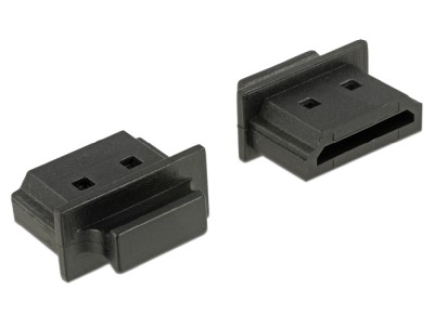 Dammskydd för HDMI-anslutning, DeLOCK 10-pack, med grepp - Svart