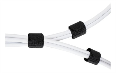 Kardborrband 20mm bredd 18cm 10 pack, svart#2