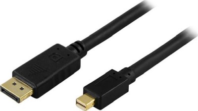 Deltaco DisplayPort till Mini DisplayPort kabel, 20-p ha-ha, 5m, svart