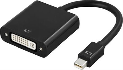 Deltaco mini DisplayPort till DVI-D adapter, ha-ho, 0,1m, svart