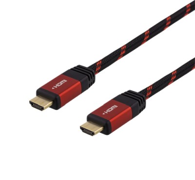 Deltaco Gaming HDMI monitorkabel 3m - Flätad