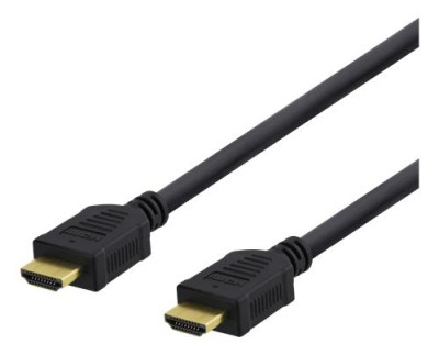 Deltaco HDMI-1030 HDMI-kabel 3 m HDMI Typ A (standard) Svart