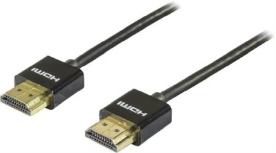 HDMI-kabel Deltaco Super Slim, 4K@60Hz, 2 meter - Svart