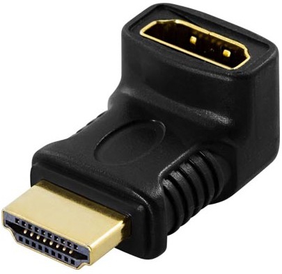 Deltaco Vinklad HDMI adapter - Svart