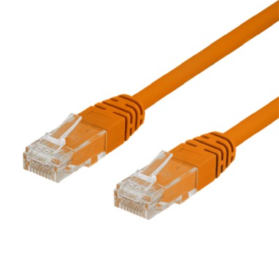 Nätverkskabel Cat6 0,3m, orange