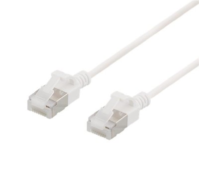Deltaco UFTP-1018 nätverkskablar Vit 0,5 m Cat6a U/FTP (STP)