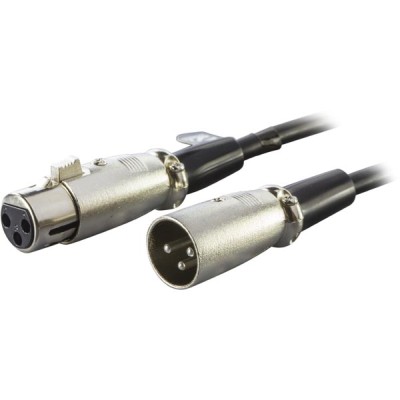 Mikrofonkabel XLR, 10 meter - Svart