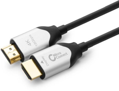 HDMI-kabel MicroConnect Premium High Speed Active Optic, 4K@60Hz, 70 meter - Svart