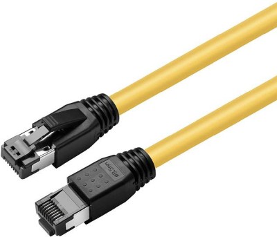 Nätverkskabel skärmad Cat8.1 S/FTP, MicroConnect, LSZH, 10 meter - Gul