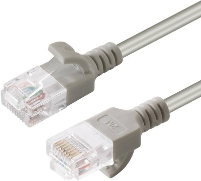 Nätverkskabel oskärmad Cat6a, slim, 3,6mm i diameter, MicroConnect, 1,5 meter - Grå
